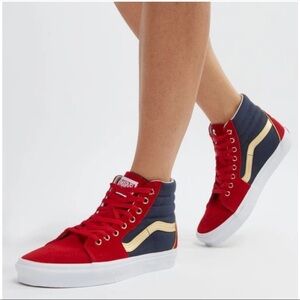 Captain Marvel Vans Sneakers Hi Top